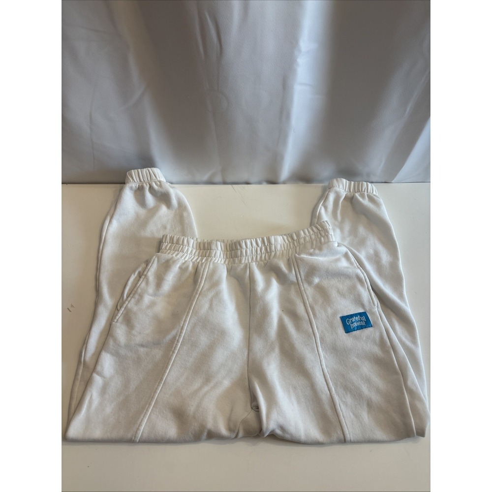 Divided By H & M Women's Sweat-Jogging Pants White S/M Grateful & Honest